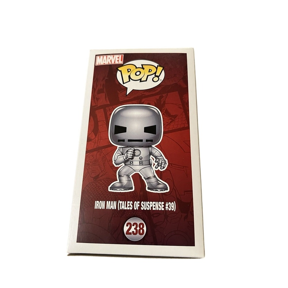 Funko Pop Marvel Iron Man Tales of Suspense 39 Silver 238 Collector Corps - Picture 4 of 6